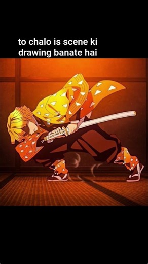 Zenitsu agatsuma fighting stance drawing 😈🔥 #shorts #zentisu #thunderbreathing #demonslayer