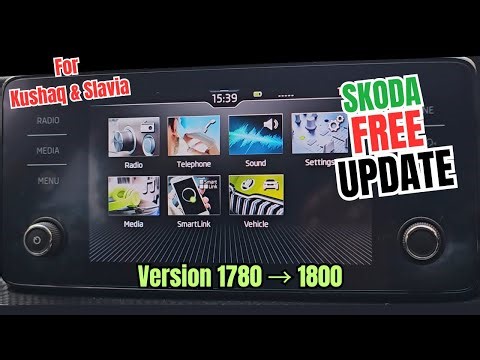 8" infotainment update tutorial | Kushaq Slavia Rapid | Version: 1800