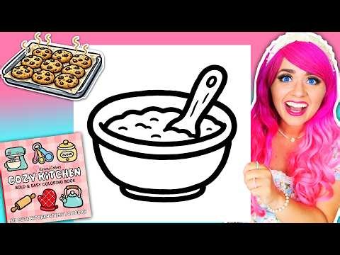 Coloring My NEW! Cozy Kitchen Coloring Book 🥣 Mixing Bowl Page + Opening Fan Mail 💌 Arrtx Markers