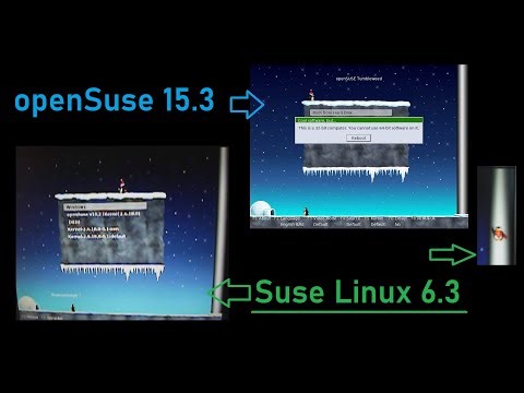 Pinguine Laufen Open Suse Linux 2025