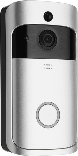 Wireless Wi-Fi Smart Door Intercom HD Video Doorbell Black