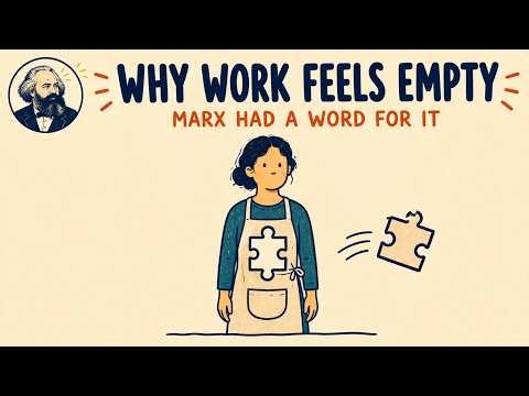 Marx's Theory of Alienation Explained Simply (Why Work Feels Empty)