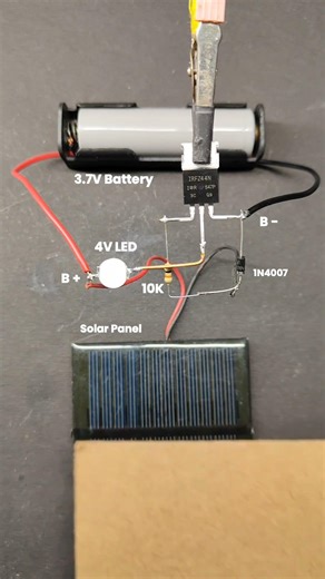 Day OFF 🌞 Night ON 🌙 LED using Solar Panel 🔥 No Microcontroller!