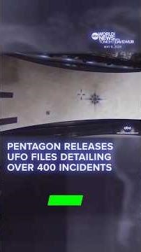 Pentagon Releases UFO Files Detailing 400+ Incidents | ABC World News