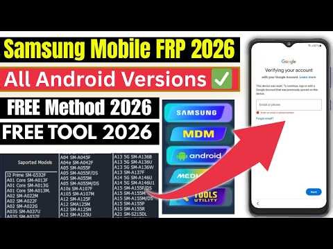Samsung Mobile FRP Lock Remove, Bypass Email After Factory Reset Samsung 2026 | All Android Versions