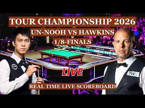 Thepchaiya Un-Nooh vs Barry Hawkins Live Scores | Tour Championship Snooker 2026 1/8-Finals 1st Part