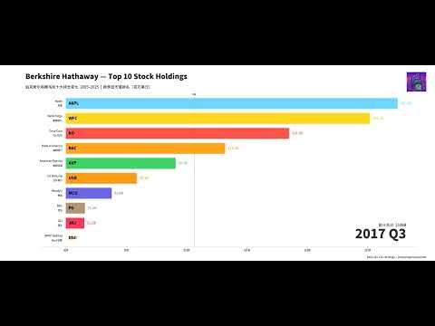 Warren Buffett's Stock Portfolio: 20 Years of Buying Visualized (2005–2025)