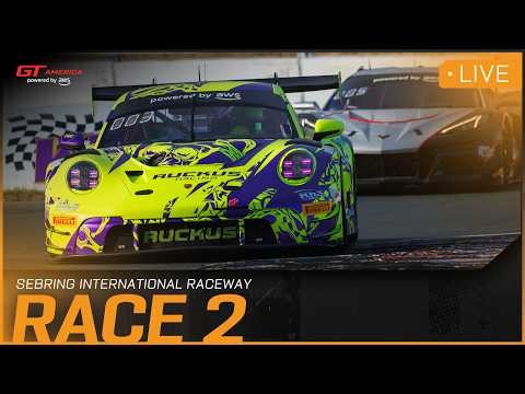 LIVE | Race 2 | Sebring International Raceway | GT America powered by AWS 2026