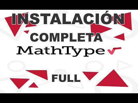 MATHTYPE INSTALACION FULL