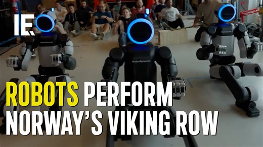 Boston Dynamics' Atlas robots row in sync
