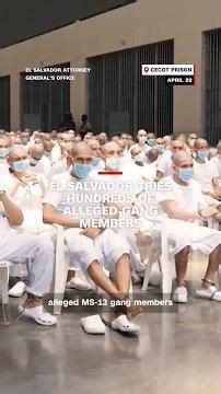 El Salvador tries hundreds of alleged gang members