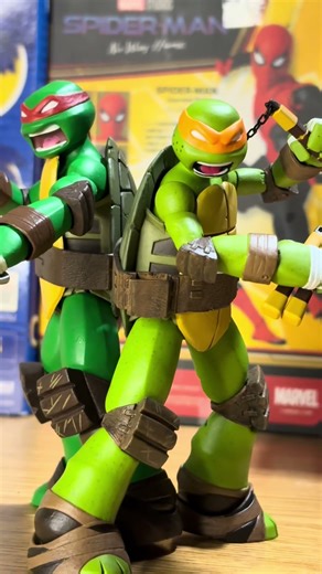 Neca toys 2012 TMNT Raph, Donnie, and Mikey unboxing #stopmotion #tmnt #shorts