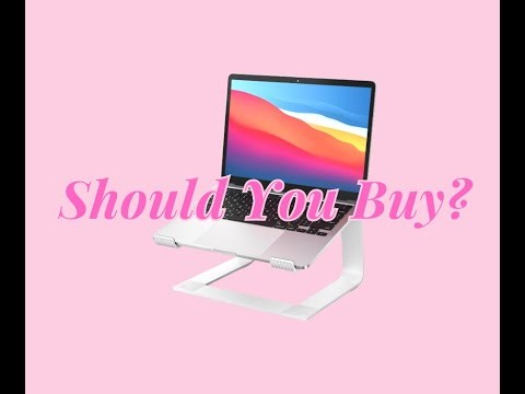 GleYo Laptop Stand for Desk Detachable Aluminum Computer Riser Portable Metal Notebook Webcam Stand