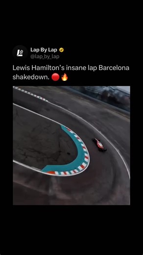 Lap By Lap on Instagram: "🤯 Lewis Hamilton concluded the F1 2026 Barcelona shakedown with an impressive display of pace, setting the unofficial fastest lap of the week. On the final day of testing, Hamilton powered his Ferrari SF-26 to a 1:16.348 on soft tires, narrowly edging out former teammate George Russell by a tenth of a second. Beyond the headline time, Ferrari showed strong reliability, contributing to a total of 440 laps across the five days. Hamilton noted the new 2026 cars are “more 