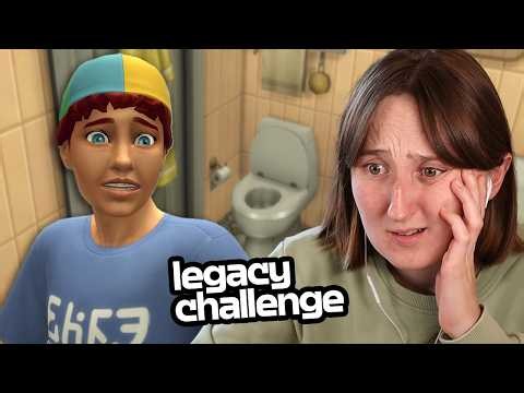 Trapping my Sim in the bathroom until they starve | Nightmare Legacy Challenge #126