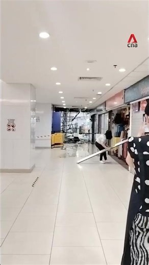 Lucky Plaza basement level ceiling collapses