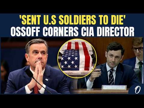 'Sent U.S Soldiers To Die': Ossoff CONFRONTS Trump's CIA Chief Over Signal Leak | US NEWS