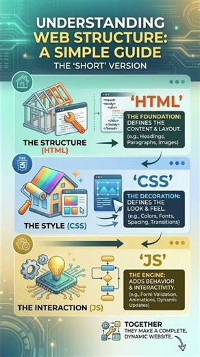 HTML vs CSS vs JavaScript | Web Structure, Style & Interaction Explained