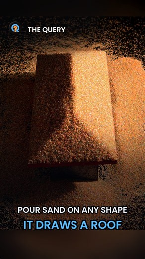 A Heap of Sand Draws the Same Lines as Roof Software #Shorts