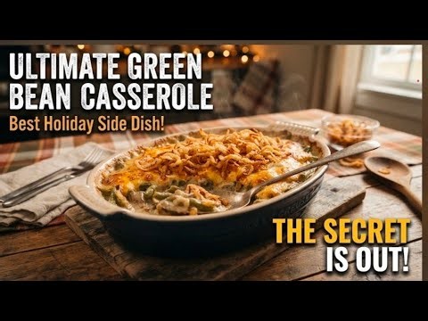 Perfect Green Bean Casserole | Easy Holiday & Family Dinner Recipe #greenbeancasserole #casserole