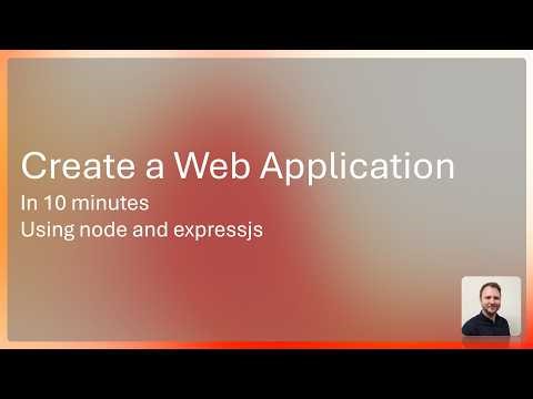 Build a web app with Node and Express in 10 minutes