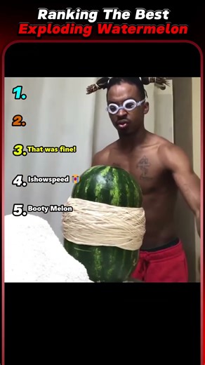 Ranking The Best Exploding Watermelon #shorts #ranking #tiktok