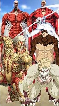 Armin Colossal Titan & Reiner Armored Titan vs ALL Titans 🤯⚔️ | #eren#aot#fupシ