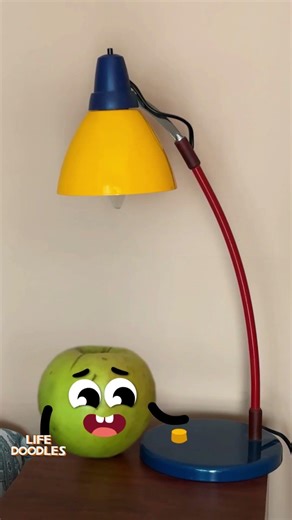 Life Doodles | An apple under an x ray lamp 😂 #lifedoodles #shorts #animation