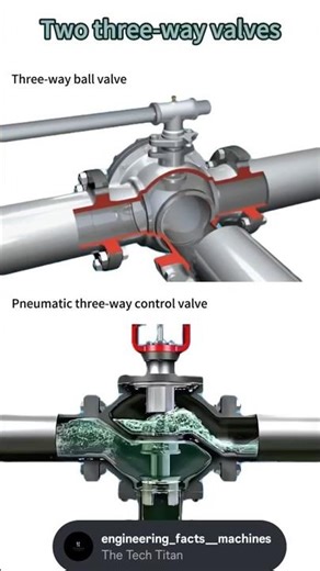 pneumatic Two three-way valves#viral #yt #machine #valve #pneumatics #valve