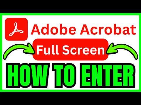 How To FULL SCREEN Adobe Acrobat (QUICK & EASY) 2026