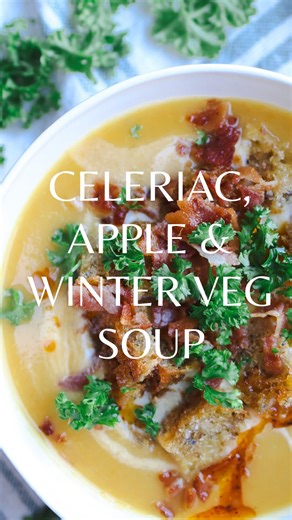 Farrington's Mellow Yellow on Instagram: "This celeriac, apple & winter veg soup is just what we want to eat during the gap between Christmas and New Year. It’s full of goodness, healthy and hearty, with a subtly sweet flavour that’s wonderful topped with crispy breadcrumbs and a swirl of our Mellow Yellow Chilli Oil. 🌶️ Ideal for making in batches and freezing, it’s best served generously in deep warm bowls with plenty of crusty bread on the side. Hit the link in bio to go straight to the reci