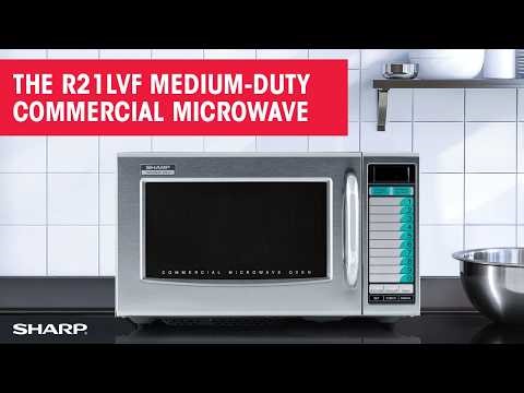 Sharp R21LVF Medium-Duty Commercial Microwave | Everyday Performance