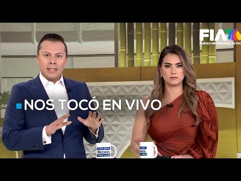 ASÍ SE VIVIÓ EL SISMO en los estudios de Azteca Noticias al sur de la CDMX