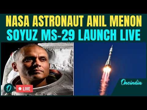 NASA LIVE| Moment Indian-origin Astronaut Anil Menon Launches to Space From Russia
