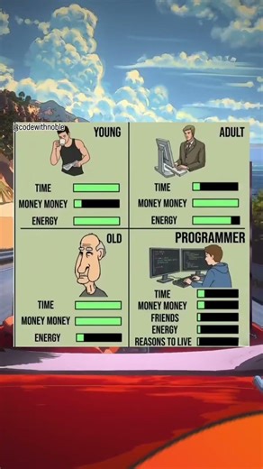 💔The Three Stages Of Life.💀 The Programmer's Curse😂😂😂 #programming #coding #funny #memes #trending
