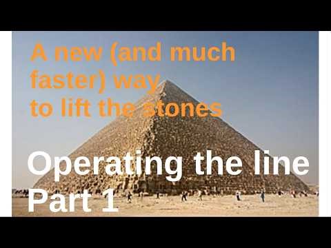 E6: Operating the line (Part 1) - Let's start lifting stones onto the pyramid