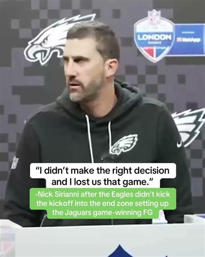 Nick Sirianni talks about the ending to the Jaguars Eagles game 👀
