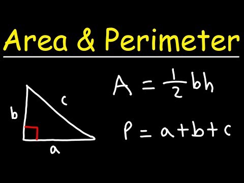 How to Find the Area and Perimeter of a Right Triangle - GED Math