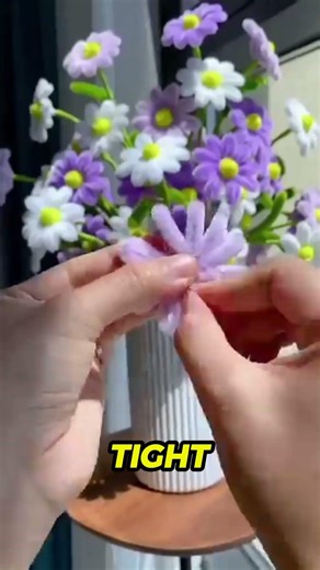 Easy Flower Craft in Minutes, Cute Handmade Decor Idea #shorts #trending