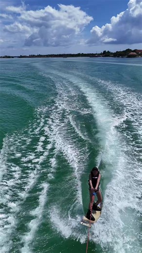 Chasing balance, speed, and style 🌊 Wakeboard sessions available🌊✨ Book now 📩 #bohol #drone #wakeboarding #fyp #drone