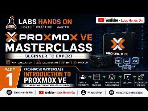 Part 1 - Proxmox VE Masterclass | Introduction to Proxmox VE | Virtualization Fundamentals Beginners