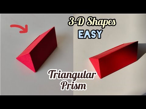 Triangular Prism Maths Shape/ DIY Maths Working Model/ Maths Shapes Project/3-D Shapes Maths Project