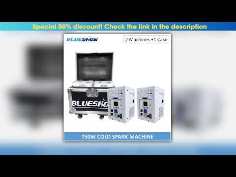 750w Cold Spark Machine Flight case Ti Powder DMX Firework Machine Remote Cold Fireworks Fountain