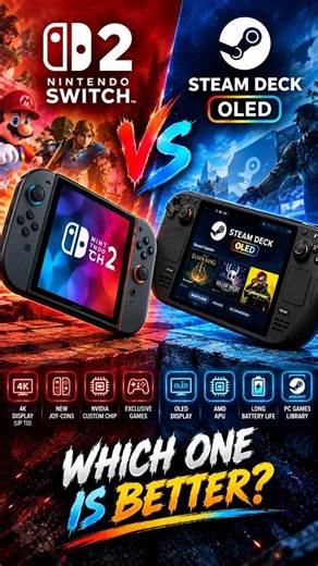 Nintendo Switch 2 vs Steam Deck OLED — Which Handheld Wins in 2026?