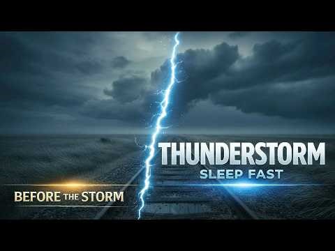 Before the Storm Night Sounds | Wind and Distant Thunder | Thunderstorm Sleep Ambience
