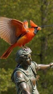 Northern Cardinal Explodes into Song at Dawn! 🔥🐦 #NorthernCardinal