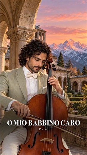 The Famous Opening of O mio babbino caro 🌹 Puccini on Cello #Shorts