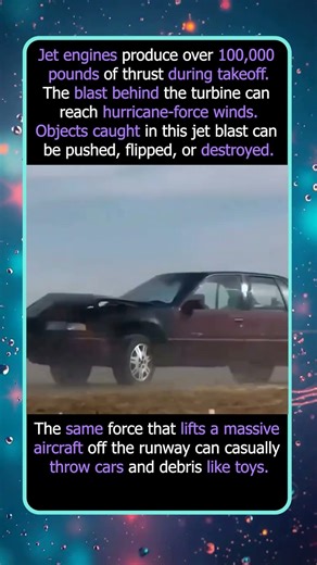 Jet Engine Blast So Powerful It Destroys a Car