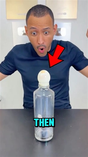What Happens When You Put an Egg on a Bottle With Fire?🥚🤯#shorts