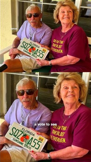 SQZ A55: The license plate a senior citizen in Florida received